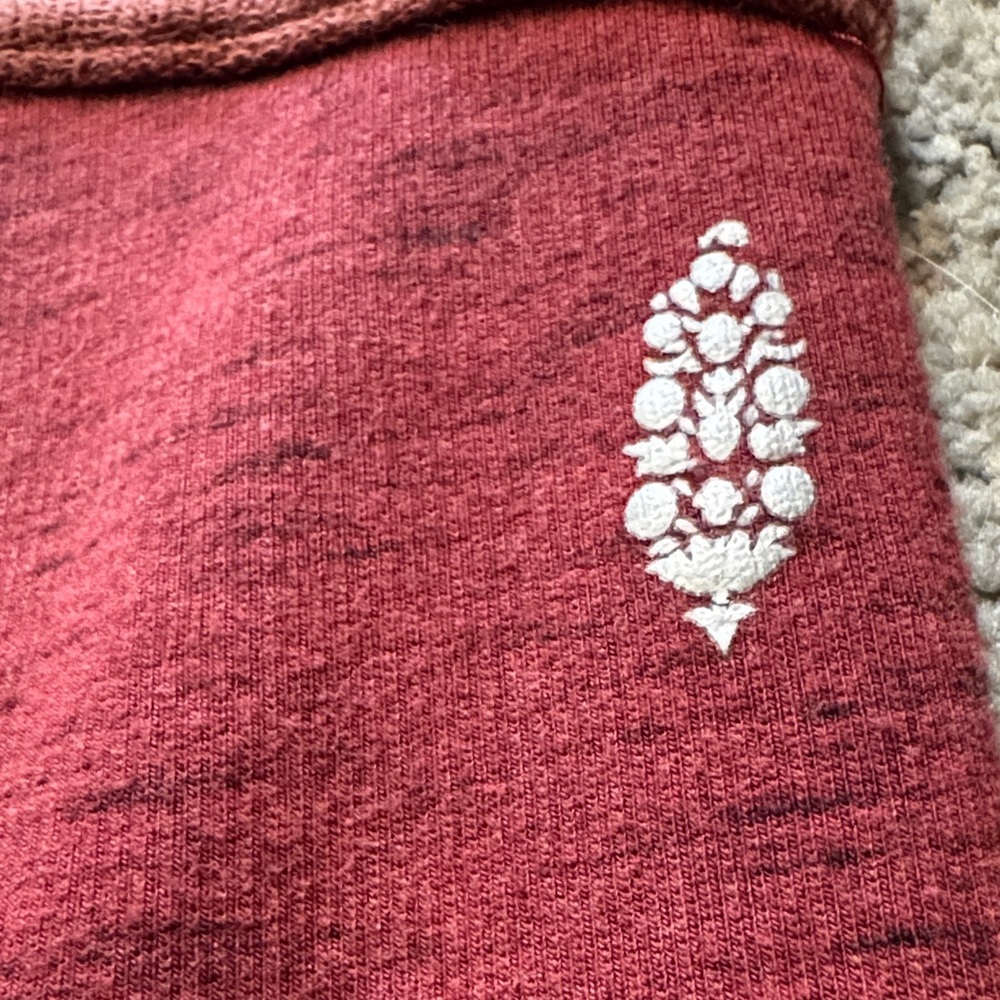 Free People Patchwork Leggings Red - Picture 3 of 5